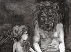 Angel and the Lion (sold)