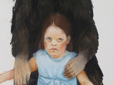 Girl and The Bear (sold)