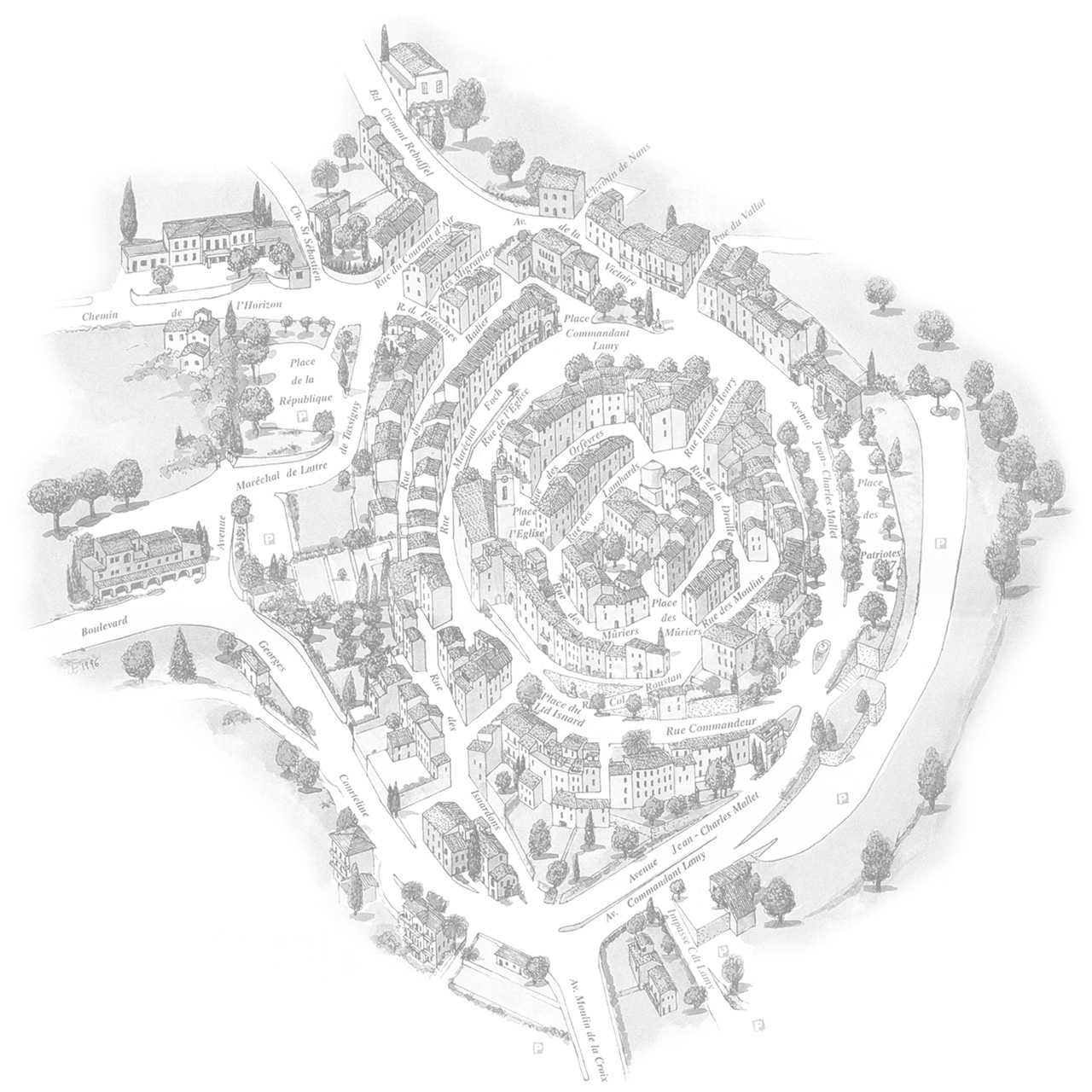 Mougins-Monumental-2026 5 Map of Beth Carter works in Mougins