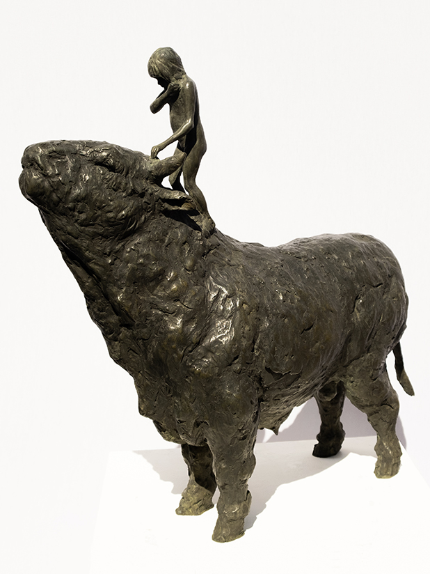 Mougins-Monumental-2026 29 work 23 girl and bull by Beth Carter