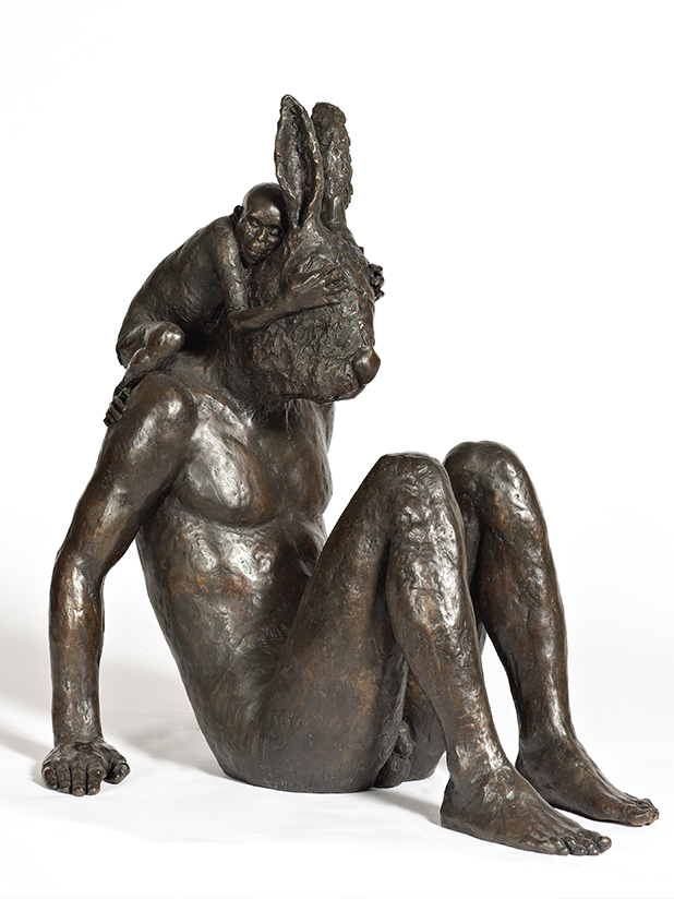 Mougins-Monumental-2026 14 work 9 monkey and hare by Beth Carter